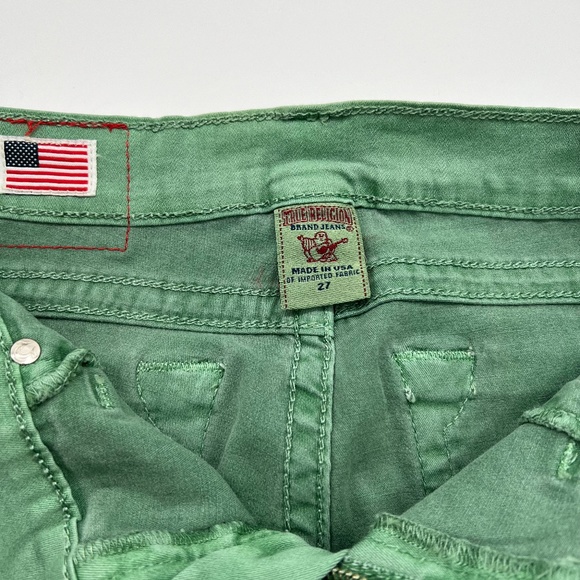 True Religion Brooklyn Jeans in Emerald sz 27/4- Practically New! - Picture 3 of 5
